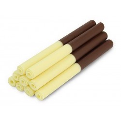 Tuburi duo ciocolata alb/negru