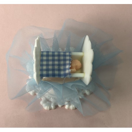 Decor tort botez - patut baiat
