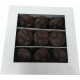 Cutie cu fereastra pentru praline