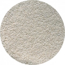 Perle fine 2 mm - Alb perlat