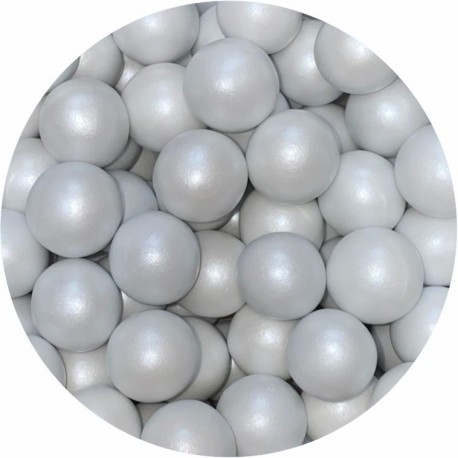 Sfere cereale si ciocolata  1.5 cm ALB