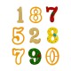 Set 9 decupatoare cifre gigantice
