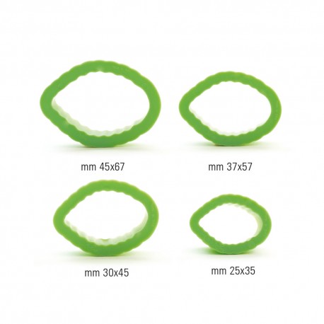 Set 4 decupatoare pentru frunze trandafir