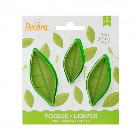 Set 3 decupatoare pentru frunze lungi
