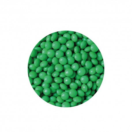 Mini lentile din ciocolata - Verde frunza
