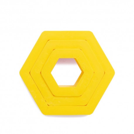 Decupator hexagon 3 buc