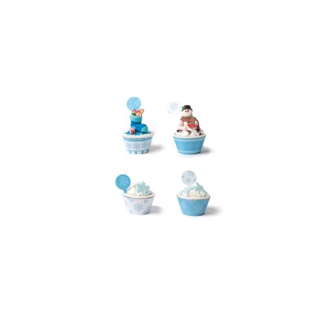 Set cupcakes wrappers - Frozen Stars